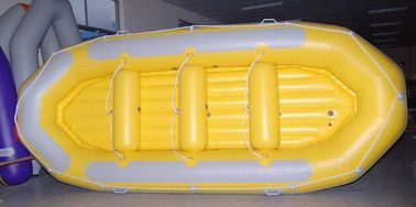 China 470 Cm 12 Person Inflatable Raft , Heavy Duty PVC Inflatable Drift Boat With Double Airmat supplier