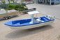 Stability Blue Freshwater Fishing Boats , Fiberglass 8m Pleasure Fishing Boats supplier